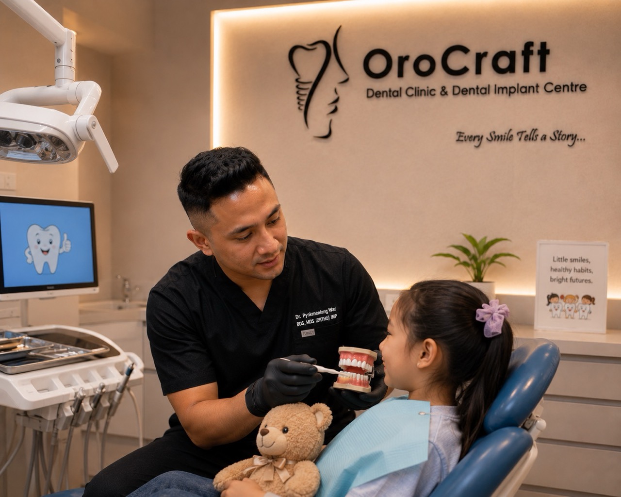 Child-friendly dental care environment at OroCraft