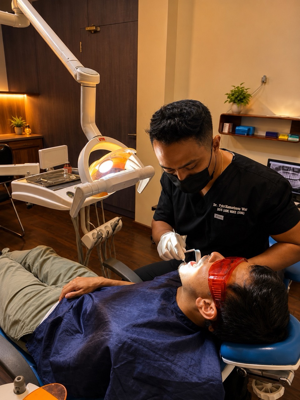 Preventive dental examination setup at OroCraft
