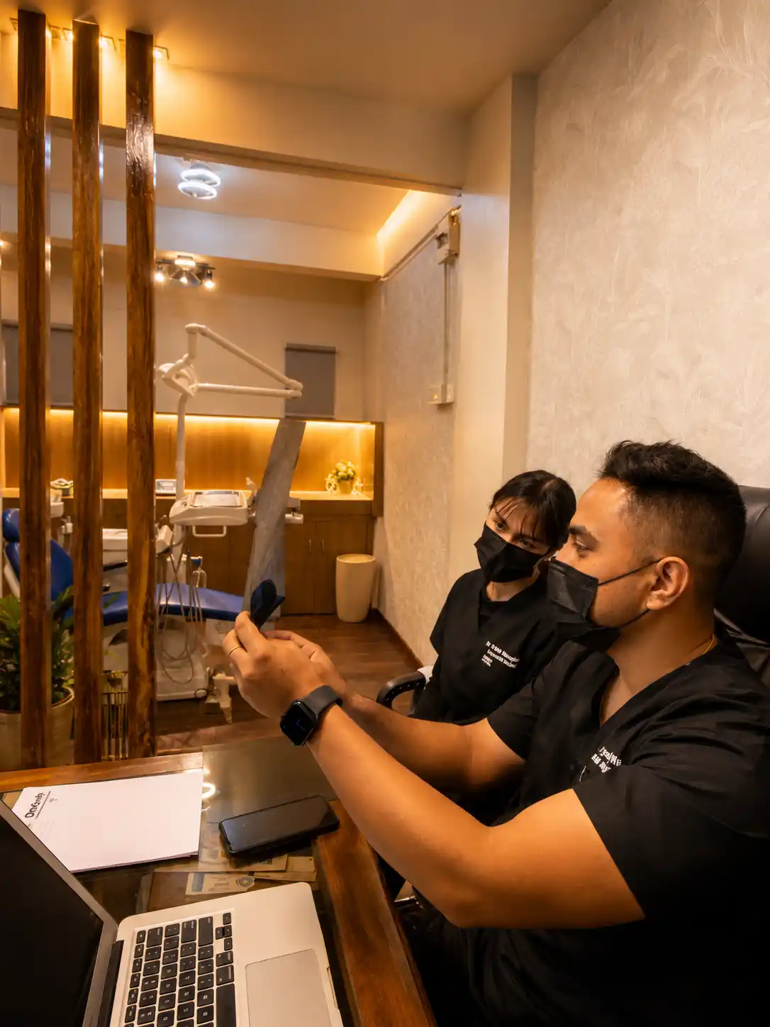 Staff Briefing Moment in the Team Discussion gallery at OroCraft Dental Clinic
